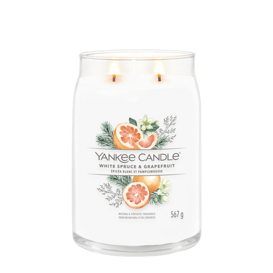 Candela Signature Grande "White Spruce & Grapefruit" Yankee Candle - Kōdō.boutique