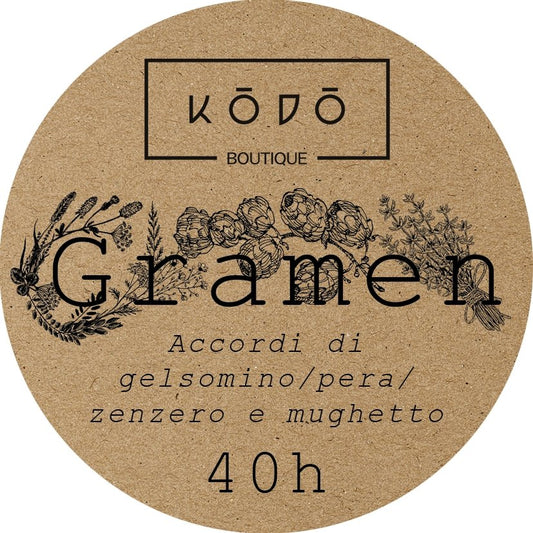 Candela profumta "Gramen" - Kōdō.boutique