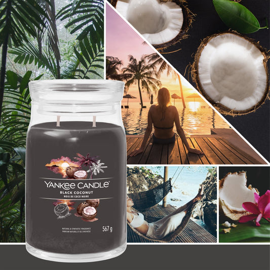Candela Signature Grande "Black Coconuts" Yankee Candle - Kōdō.boutique