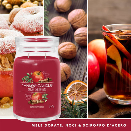 Candela Signature Grande "Red Apple Wreath" Yankee Candle - Kōdō.boutique