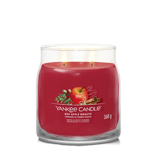 Candela Signature Media "Red Apple Wreath" Yankee Candle - Kōdō.boutique