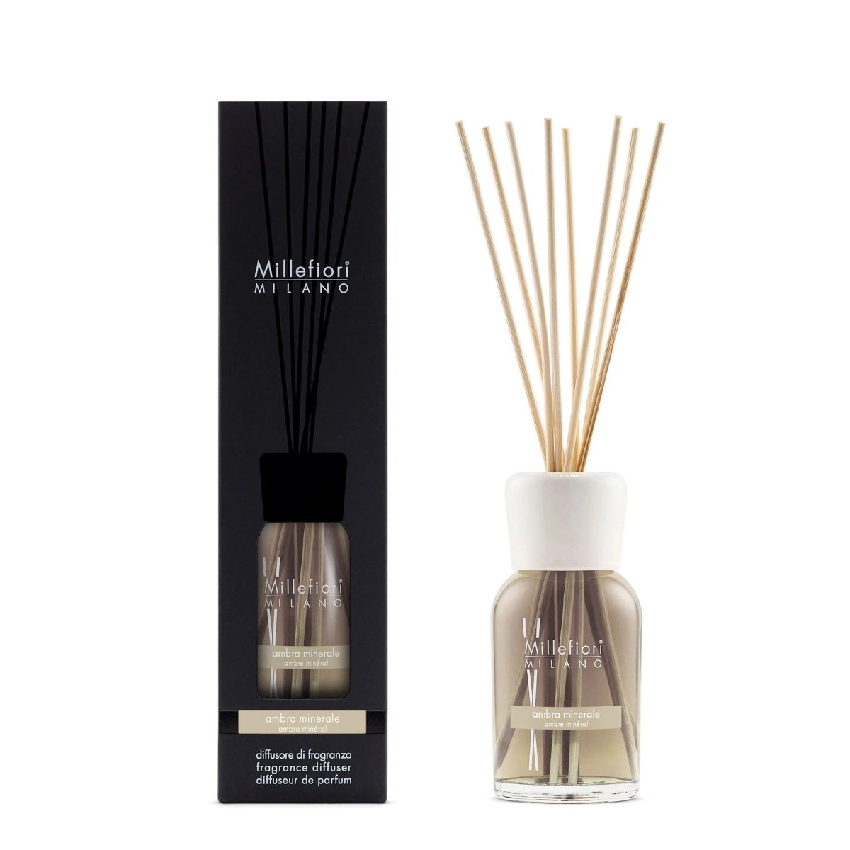 Ambra Minerale – Profumo per ambienti a bastoncini - Millefiori Milano - Kōdō.boutique