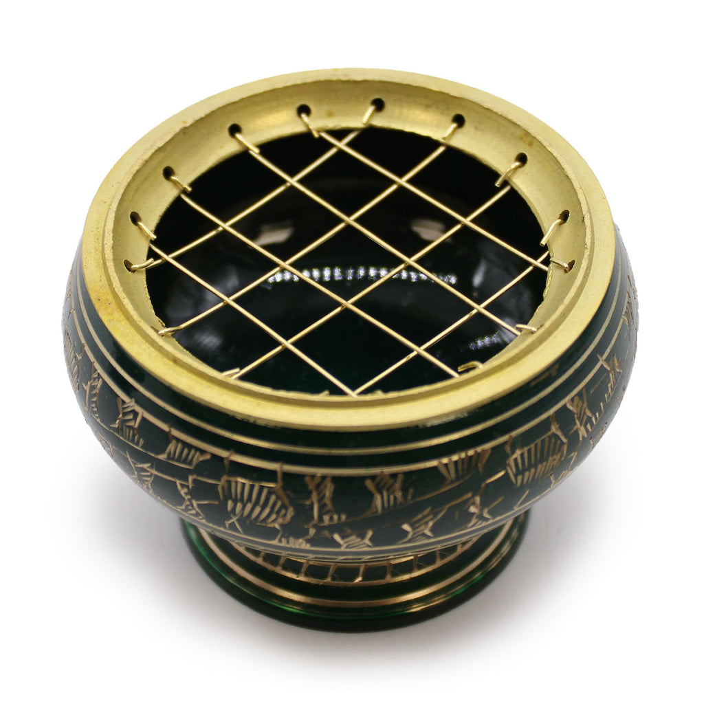 Brucia incenso Chakra in ottone alto — Cuore