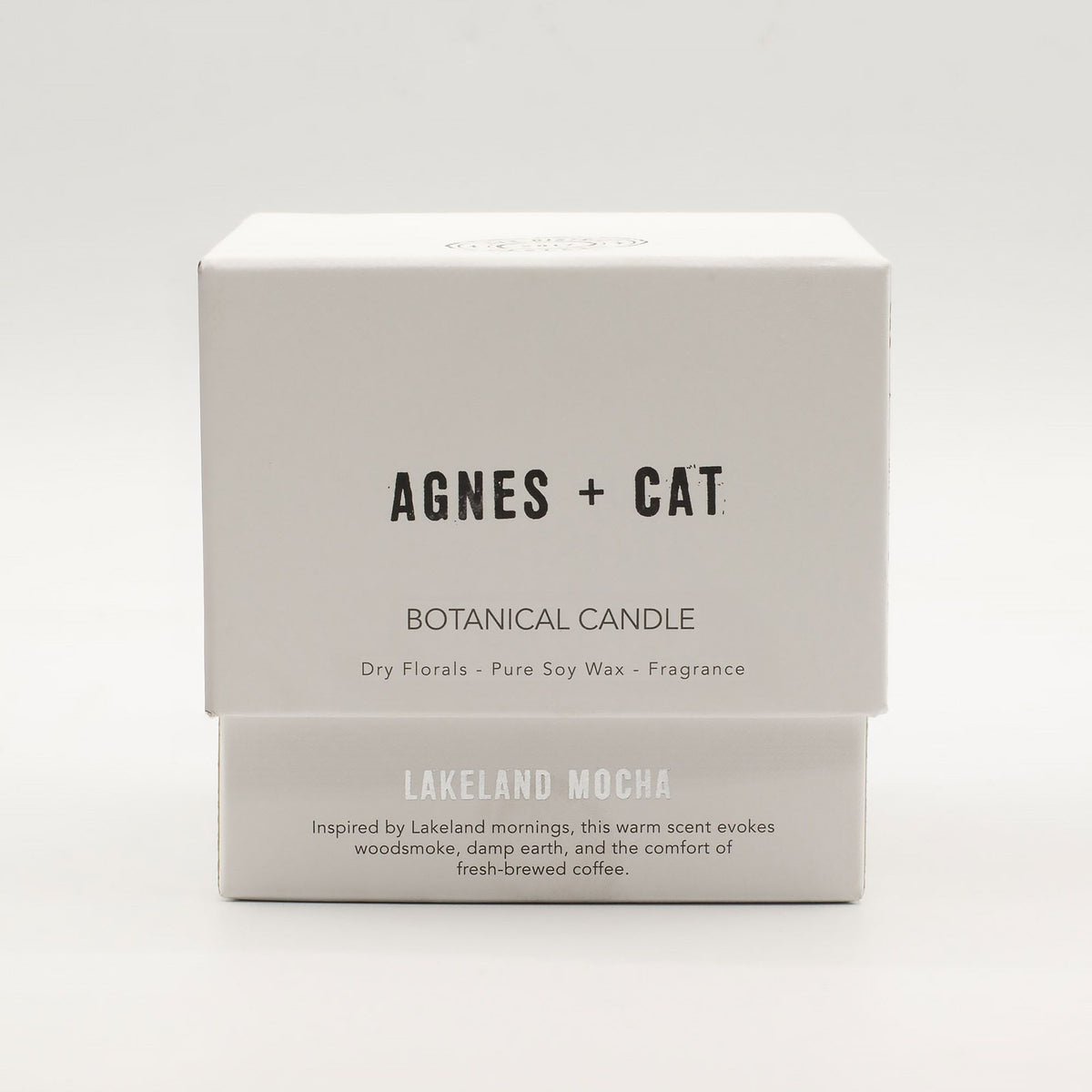Candela botanica in cera di soia Agnes + Cat — Caffè dei laghi