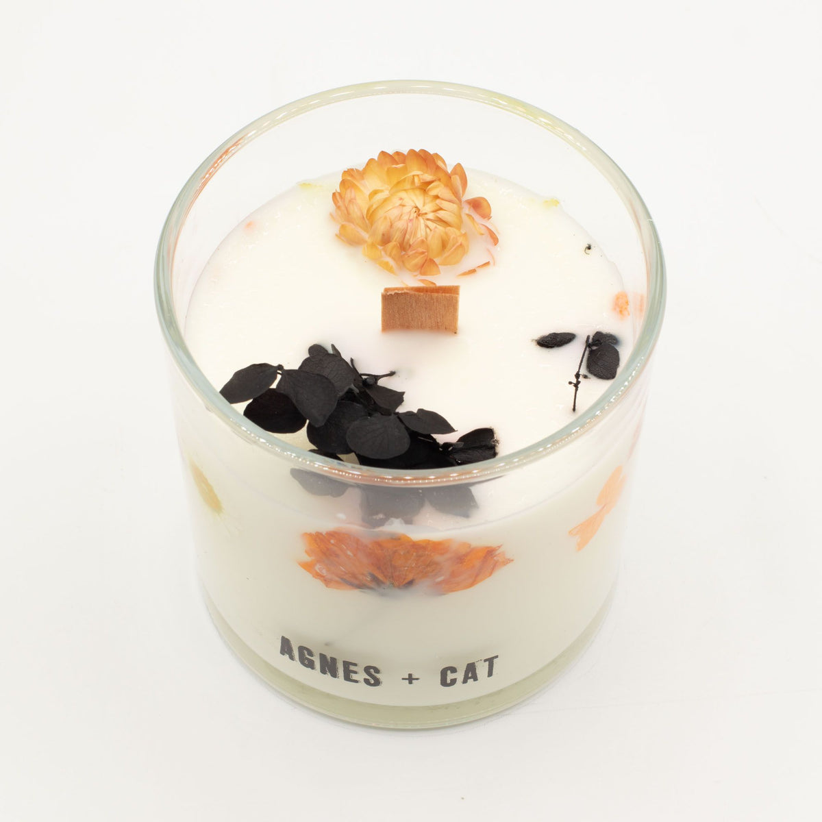 Candela botanica in cera di soia Agnes + Cat — Caffè dei laghi