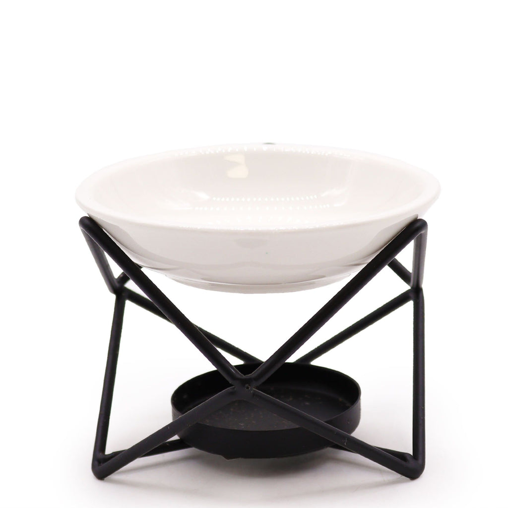 Brucia essenze in ceramica e metallo — Supporto esagonale