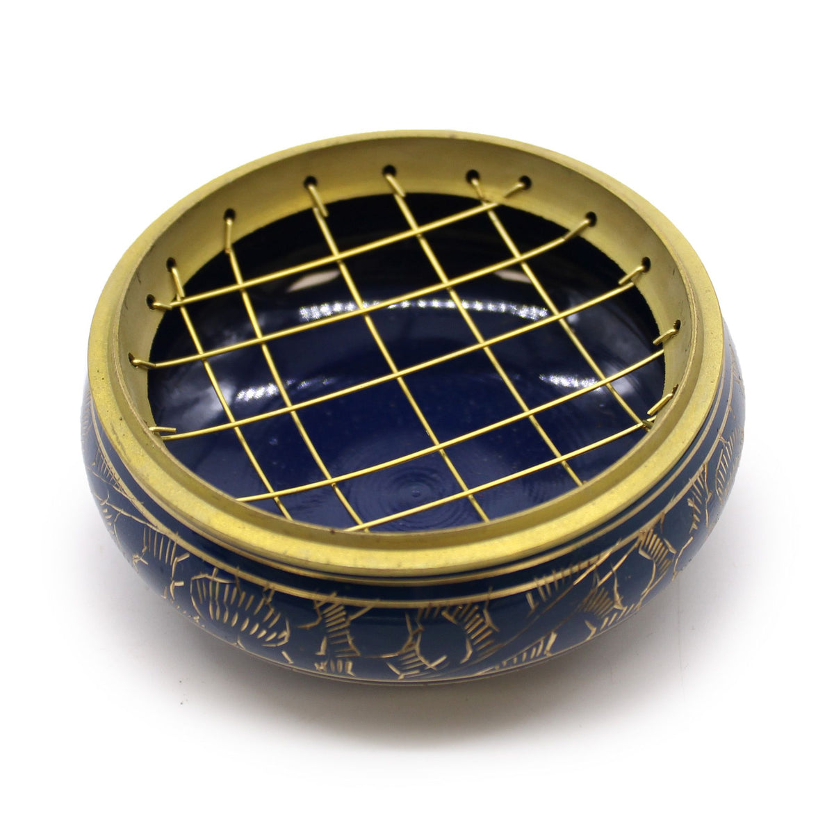 Brucia incenso Chakra in ottone — Gola