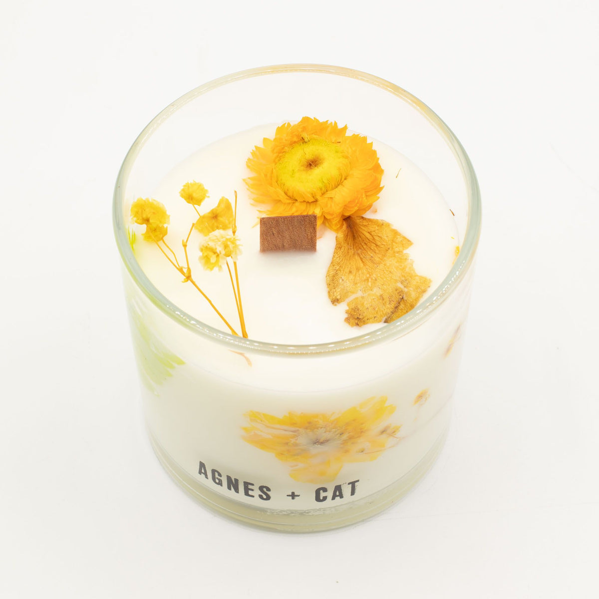 Candela botanica in cera di soia Agnes + Cat — Oud di Rydal