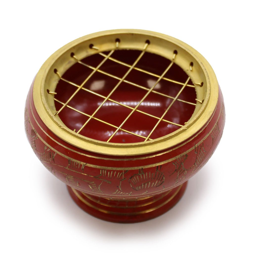 Brucia incenso Chakra in ottone alto — Sacrale