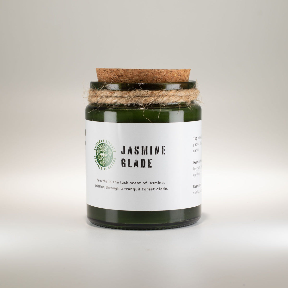 Candela in cera di soia Greenman — Radura di gelsomino