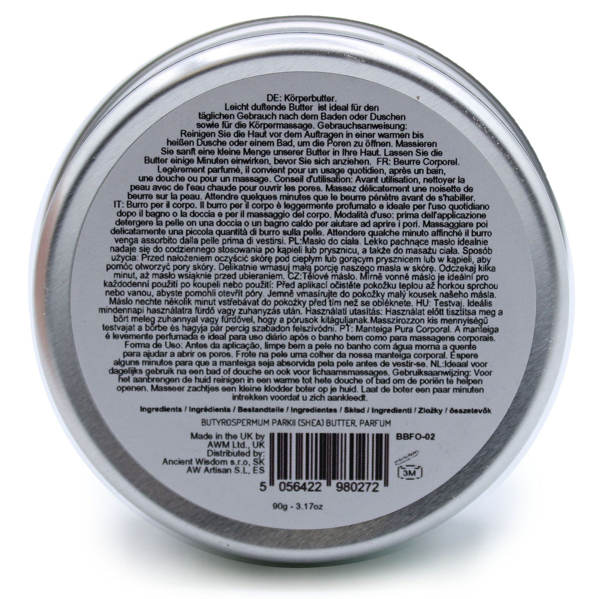 Burro corpo profumato al karité — Mango vivace — 90 g