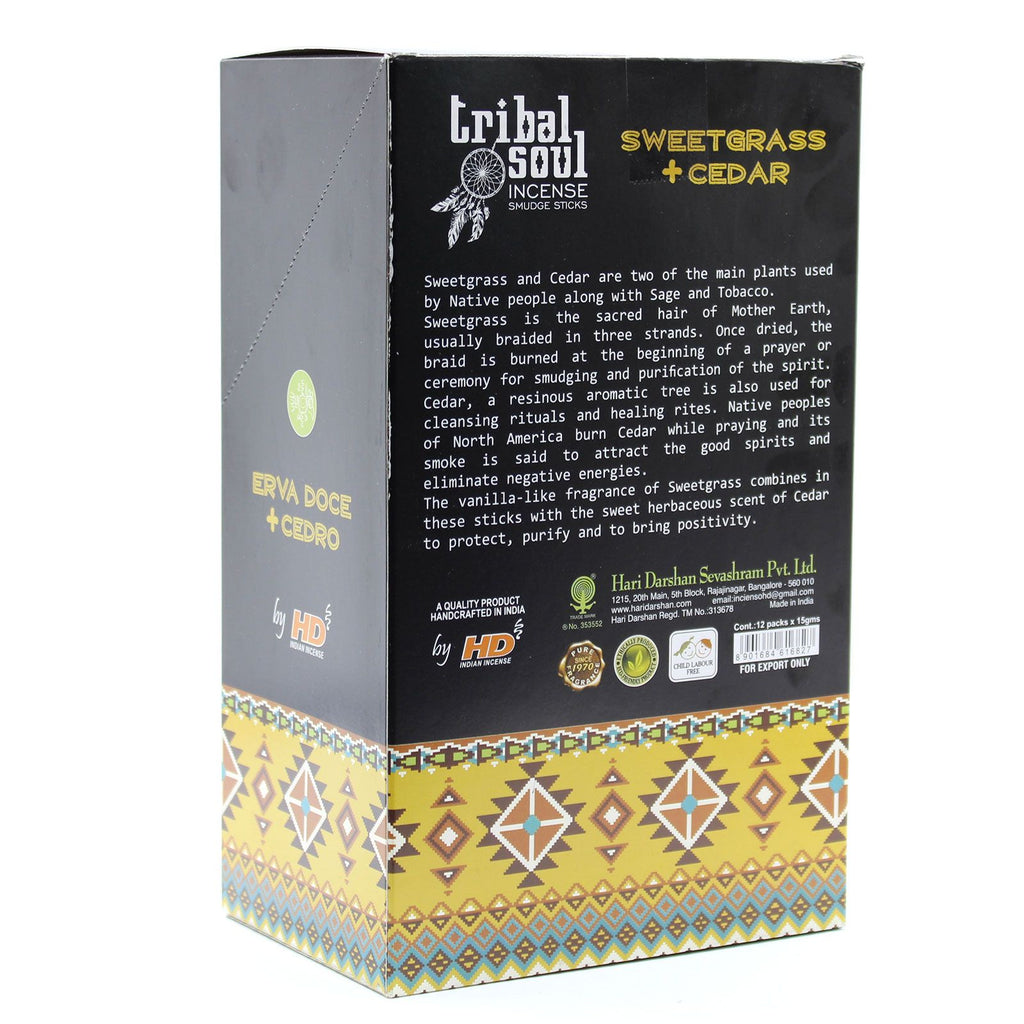 Incenso in bastoncini Tribal Soul — Erba dolce e Cedro