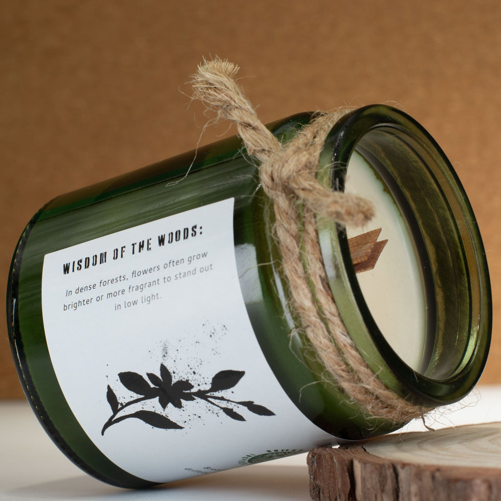Candela in cera di soia Greenman — Radura di gelsomino