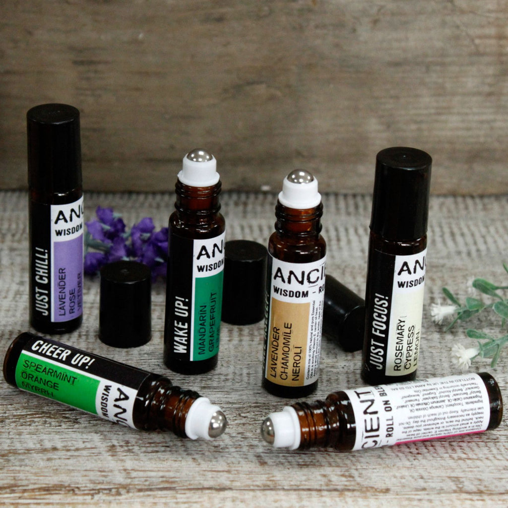 Miscela di oli essenziali con applicatore a sfera — Senza pensieri — 10 ml