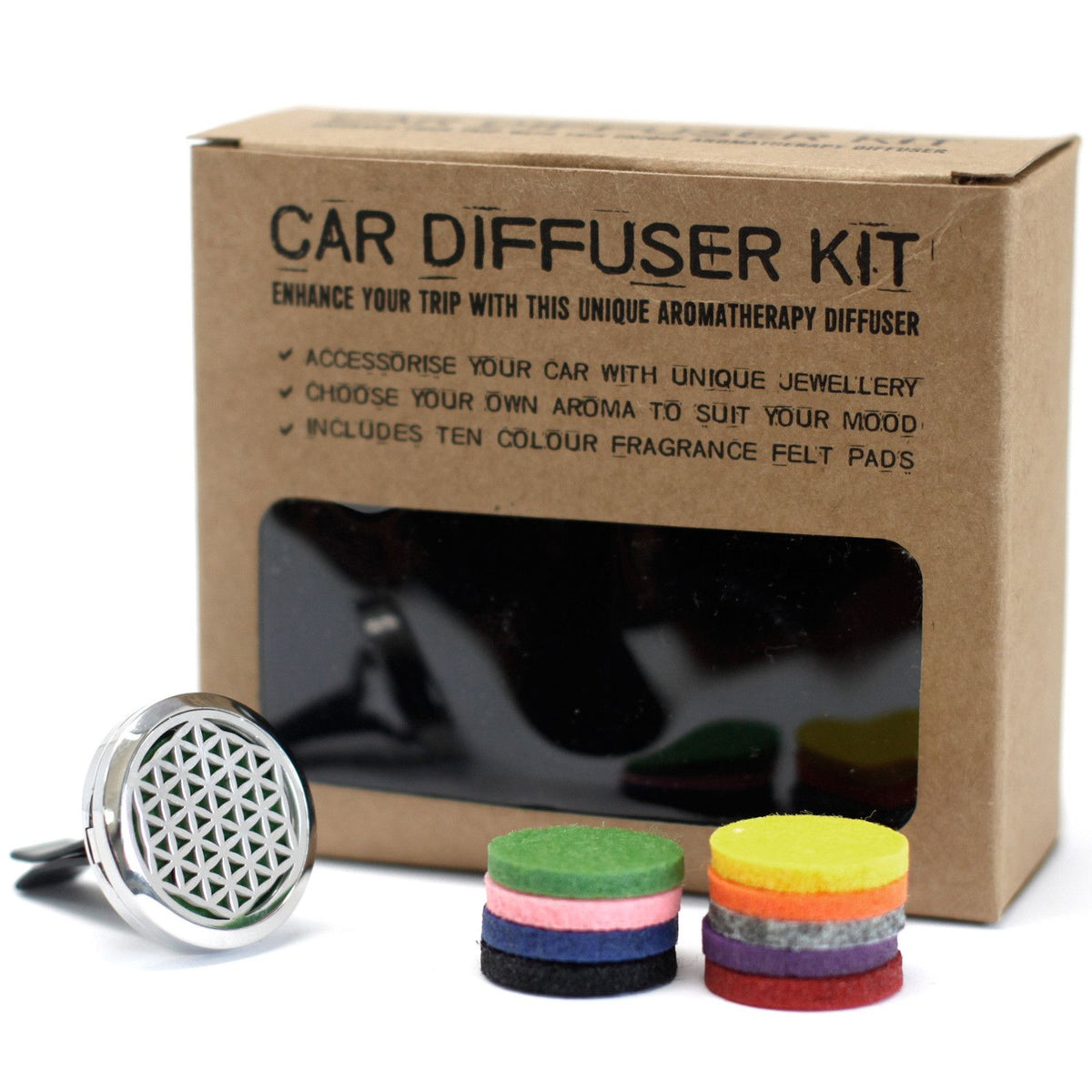Diffusore per auto — Fiore della Vita — 30 mm