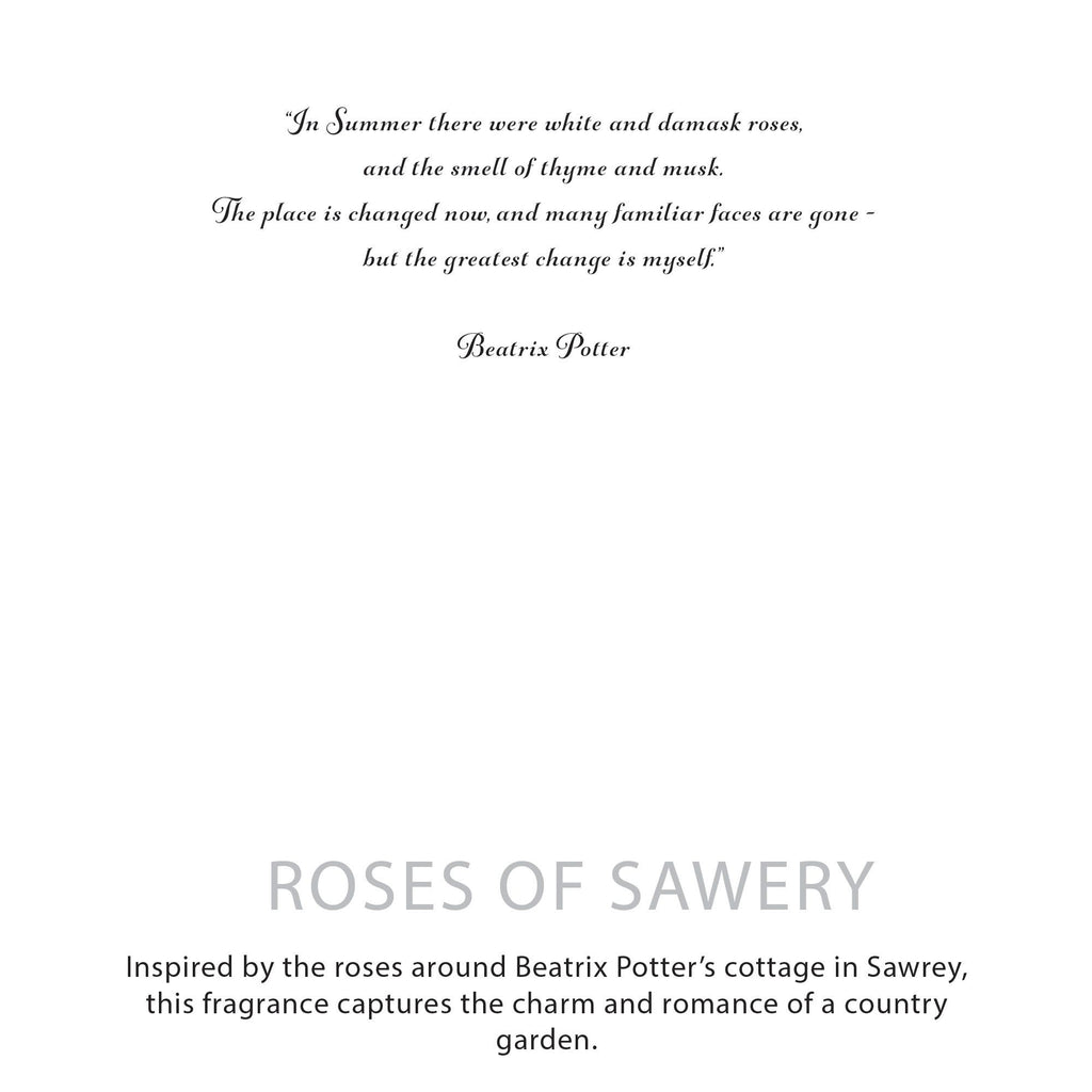 Candela botanica in cera di soia Agnes + Cat — Rose di Sawrey