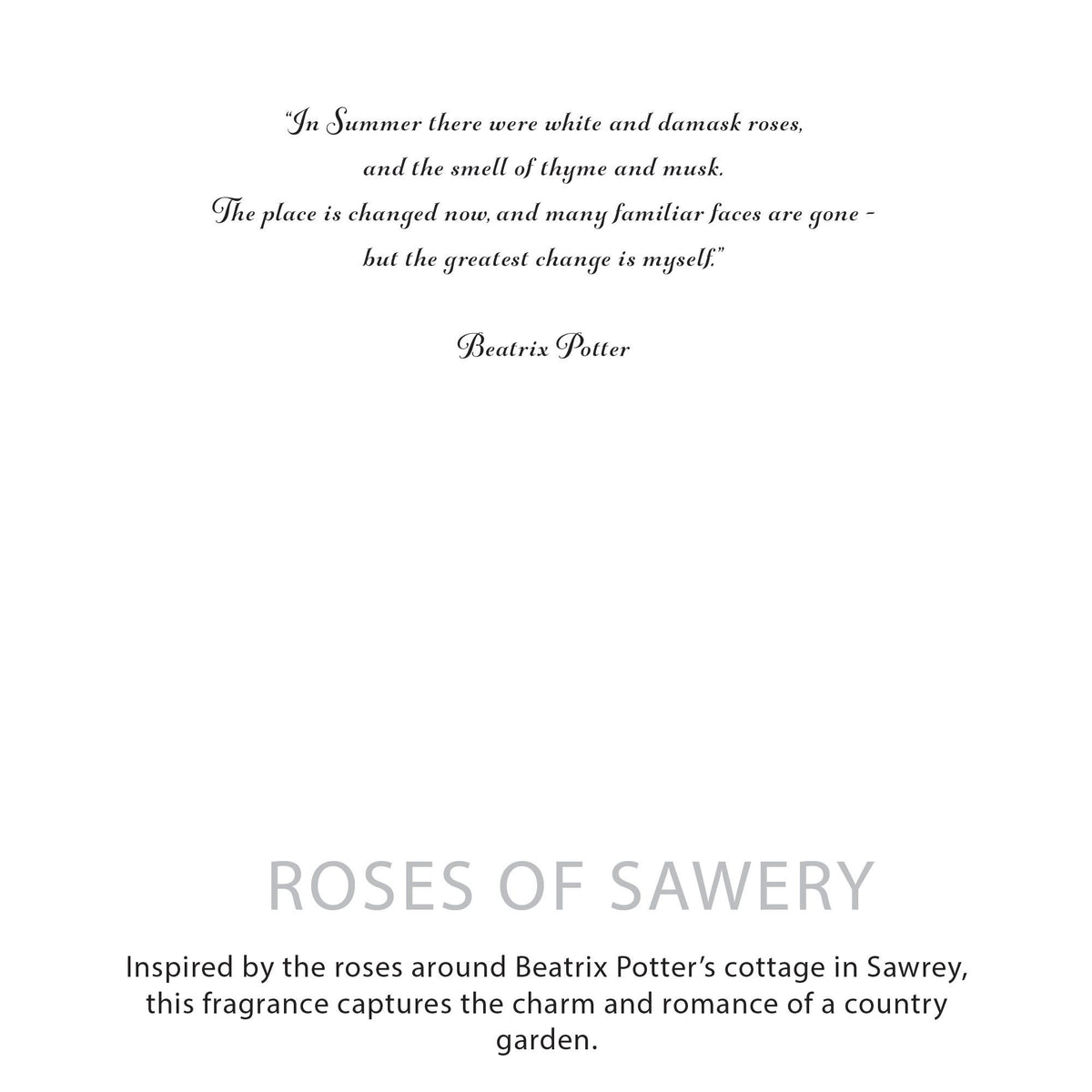 Candela botanica in cera di soia Agnes + Cat — Rose di Sawrey
