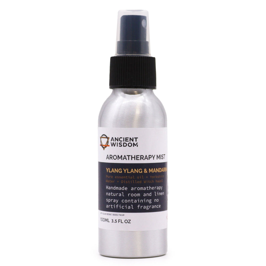 Spray aromatico con oli essenziali — Ylang ylang e mandarino — 100 ml