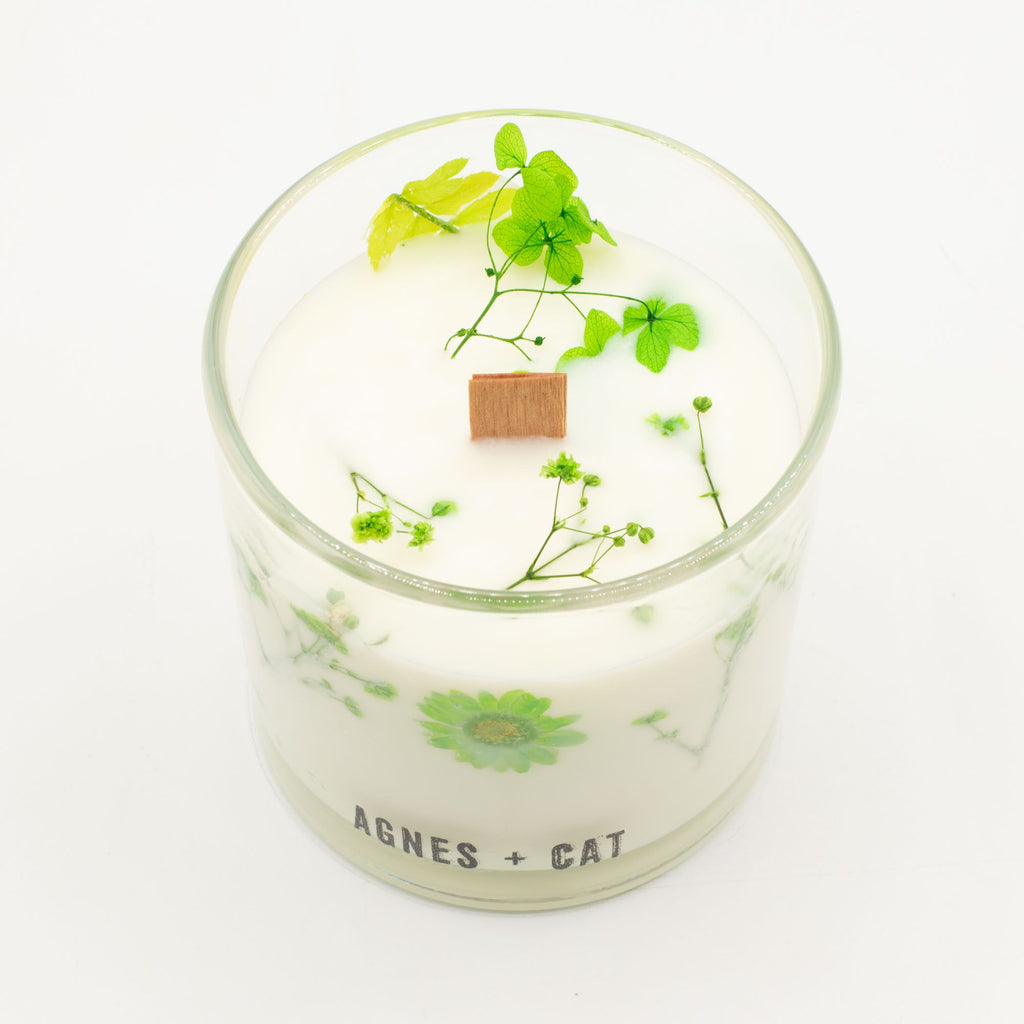 Candela botanica in cera di soia Agnes + Cat — Bacche di brughiera