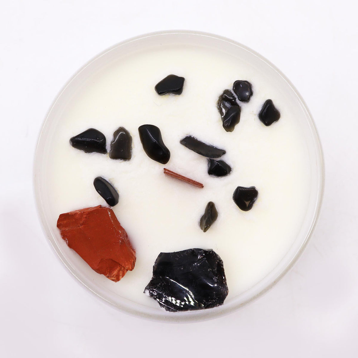 Candela Chakra con cristalli — Radice