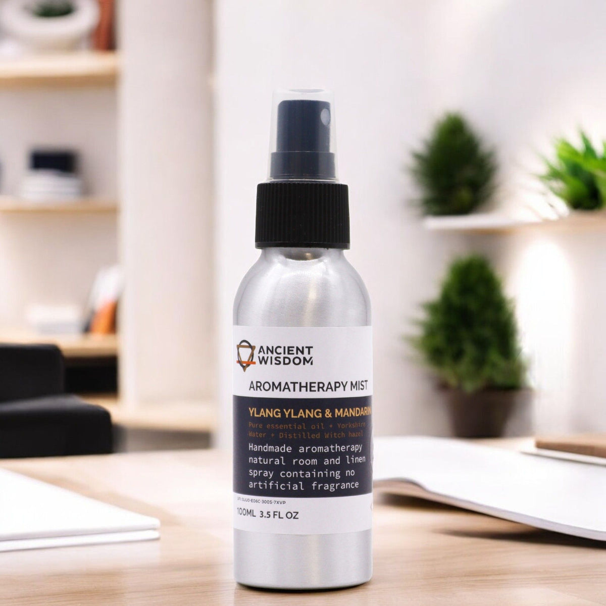 Spray aromatico con oli essenziali — Ylang ylang e mandarino — 100 ml