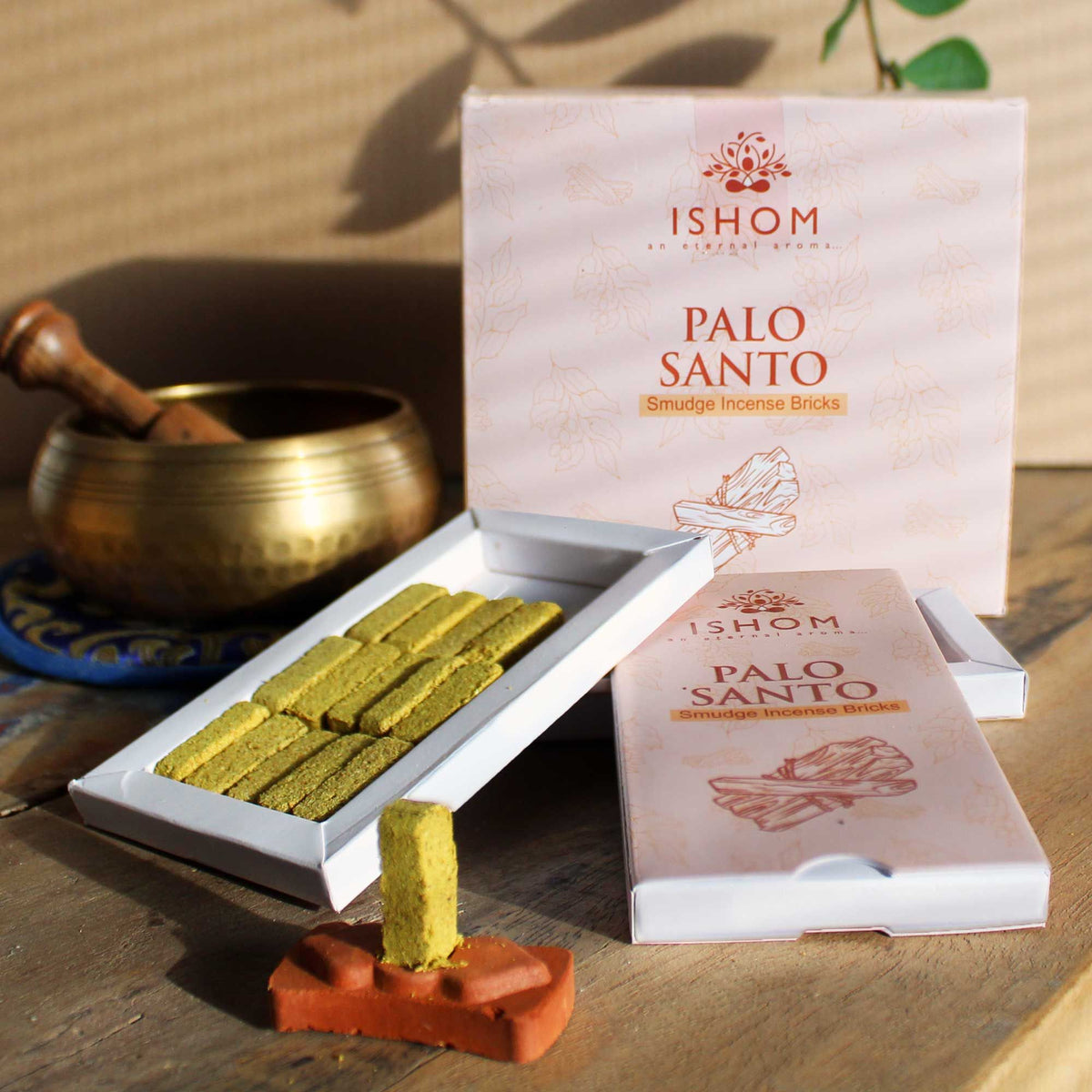 Set 15 mattoncini di incenso e bruciatore — Palo Santo