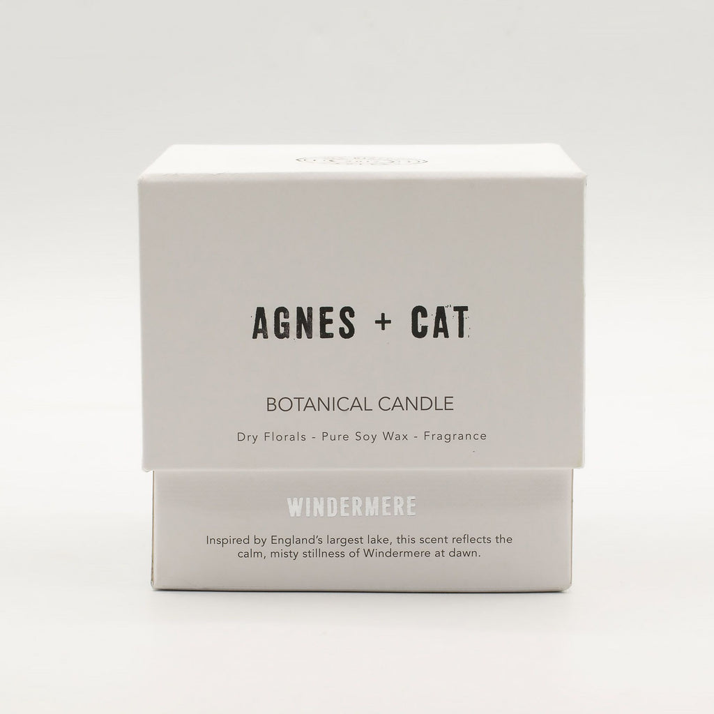 Candela botanica in cera di soia Agnes + Cat — Windermere