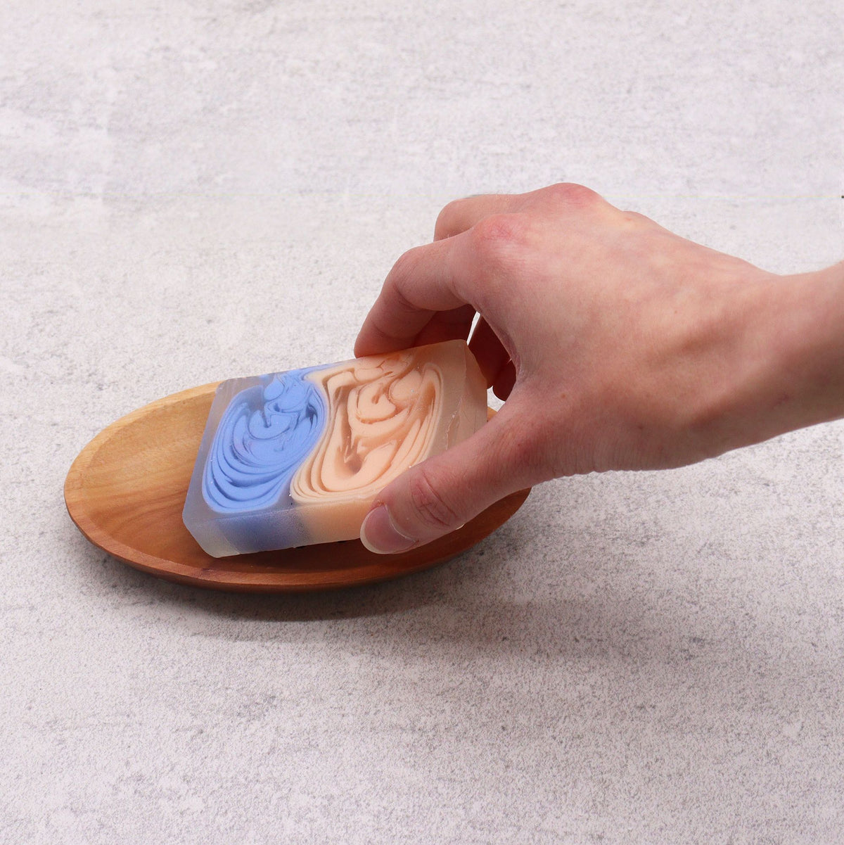 Portasapone in legno — Ovale