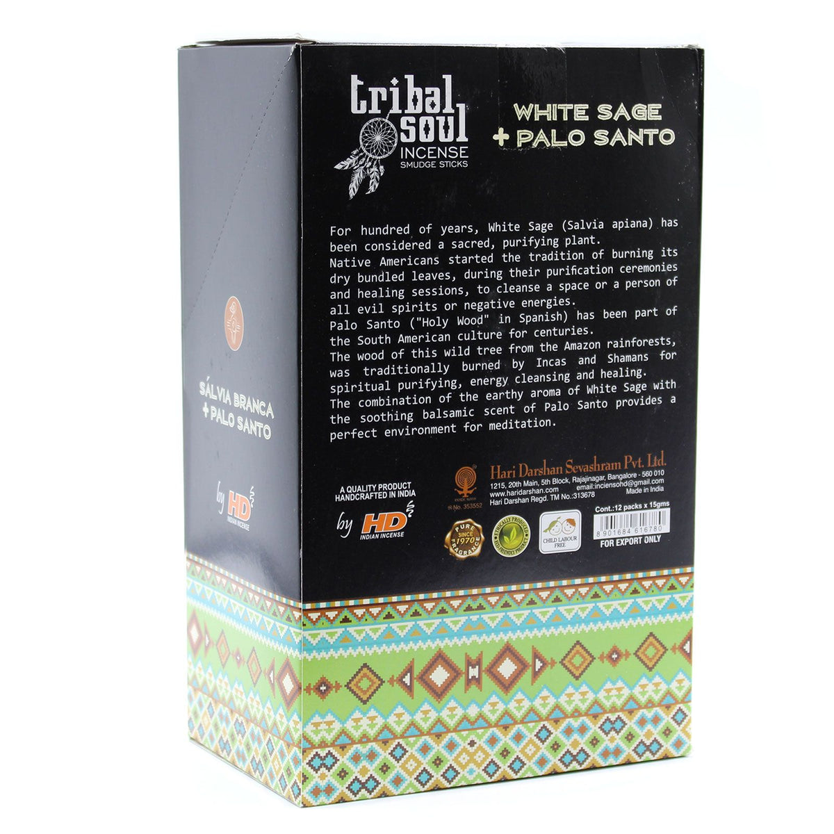 Incenso in bastoncini Tribal Soul — Salvia bianca e Palo Santo