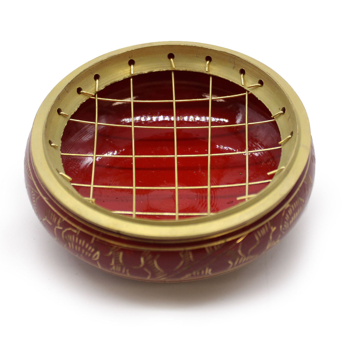 Brucia incenso Chakra in ottone — Radice