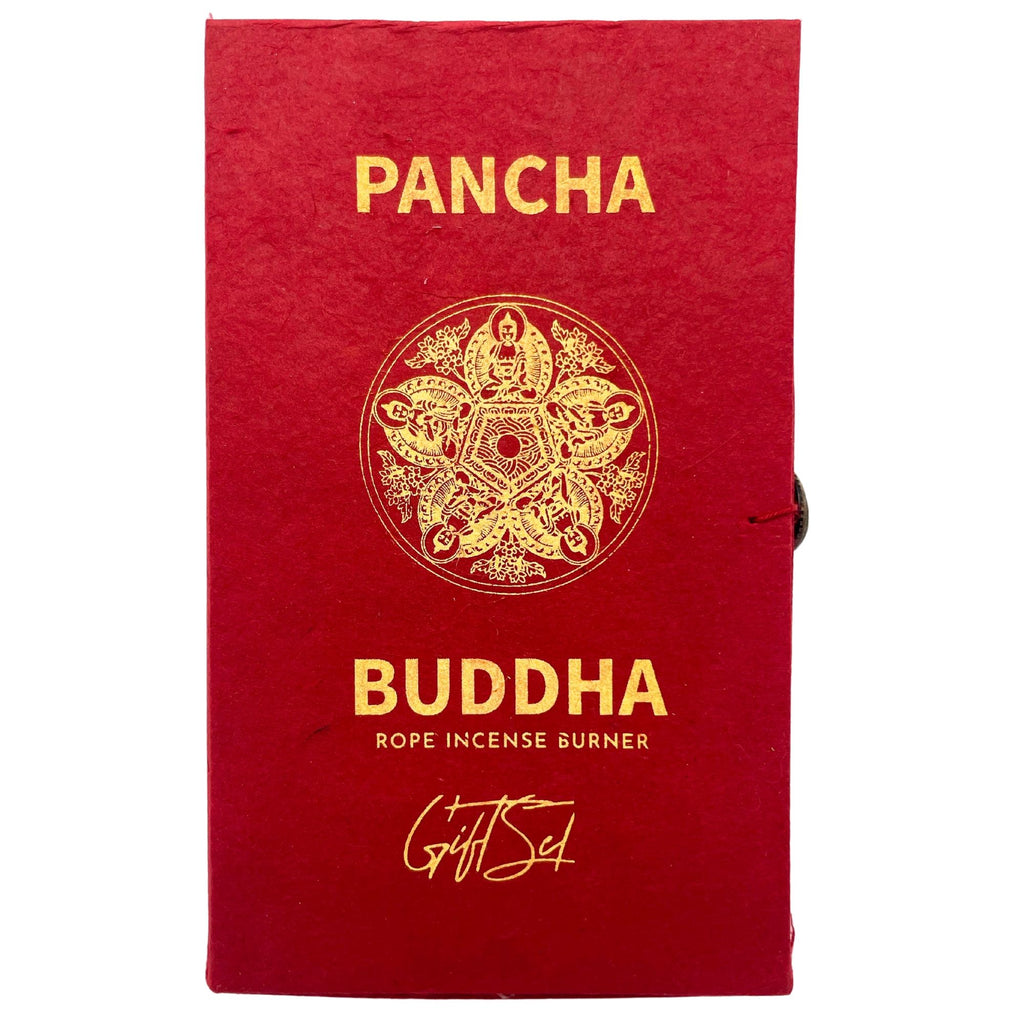 Set incenso a corda e portaincenso — Cinque Buddha