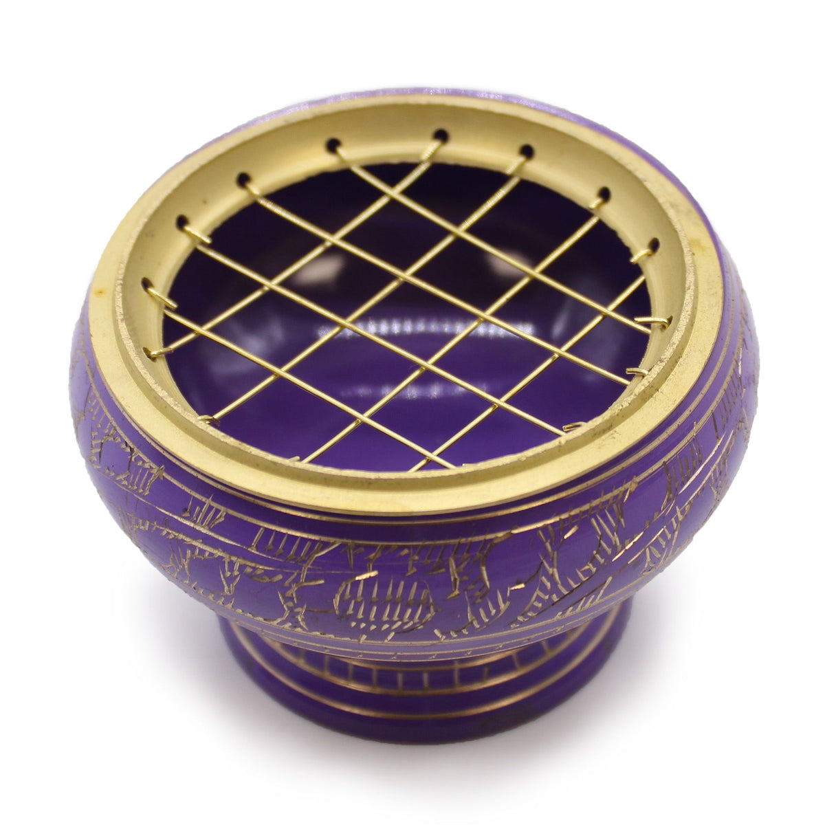 Brucia incenso Chakra in ottone alto — Corona