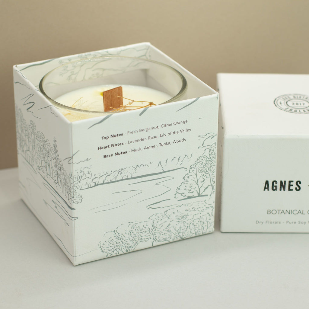 Candela botanica in cera di soia Agnes + Cat — Windermere