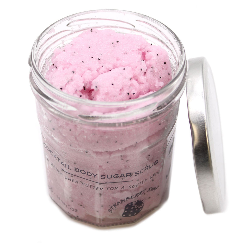 Esfoliante corpo allo zucchero — Fragola e rum 300 g