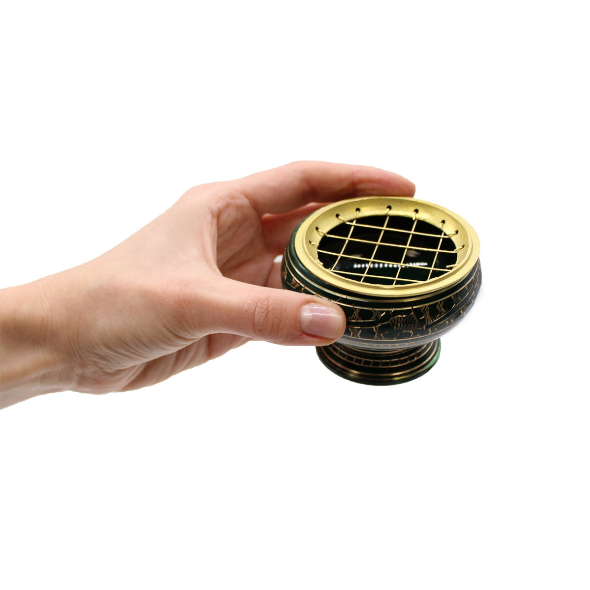 Brucia incenso Chakra in ottone alto — Sacrale