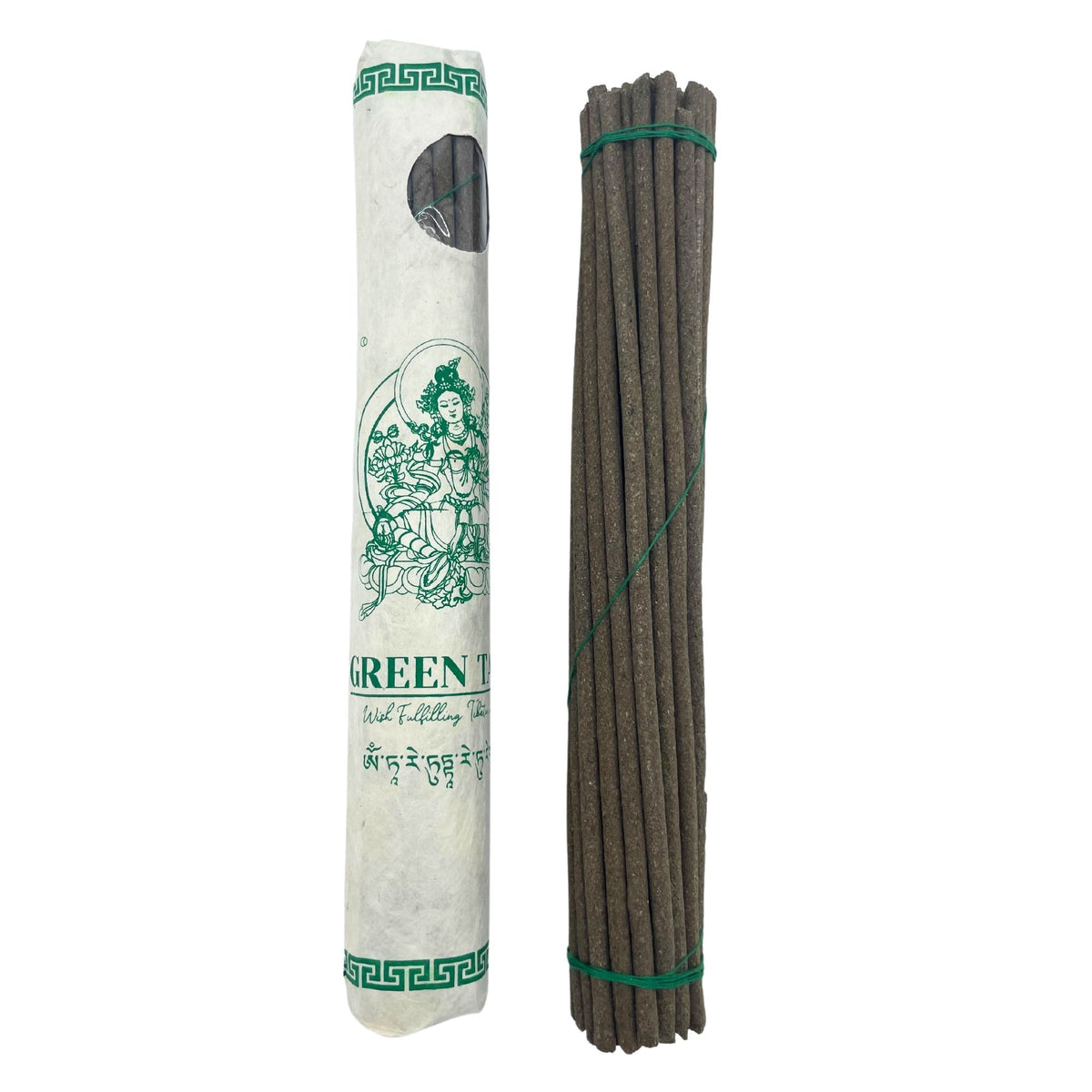 Incenso tibetano in bastoncini — Tara verde — 30 bastoncini