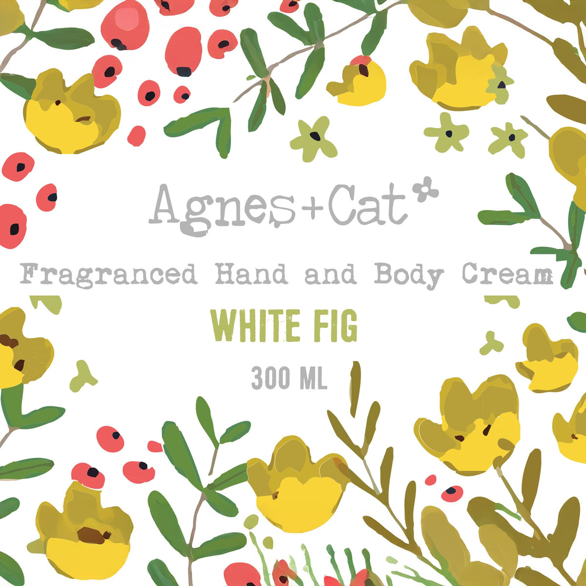 Crema mani e corpo Agnes + Cat — Fico bianco — 300 ml