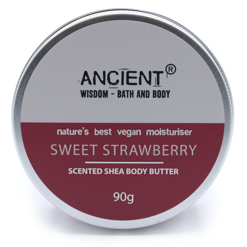 Burro corpo profumato al karité — Dolce fragola — 90 g