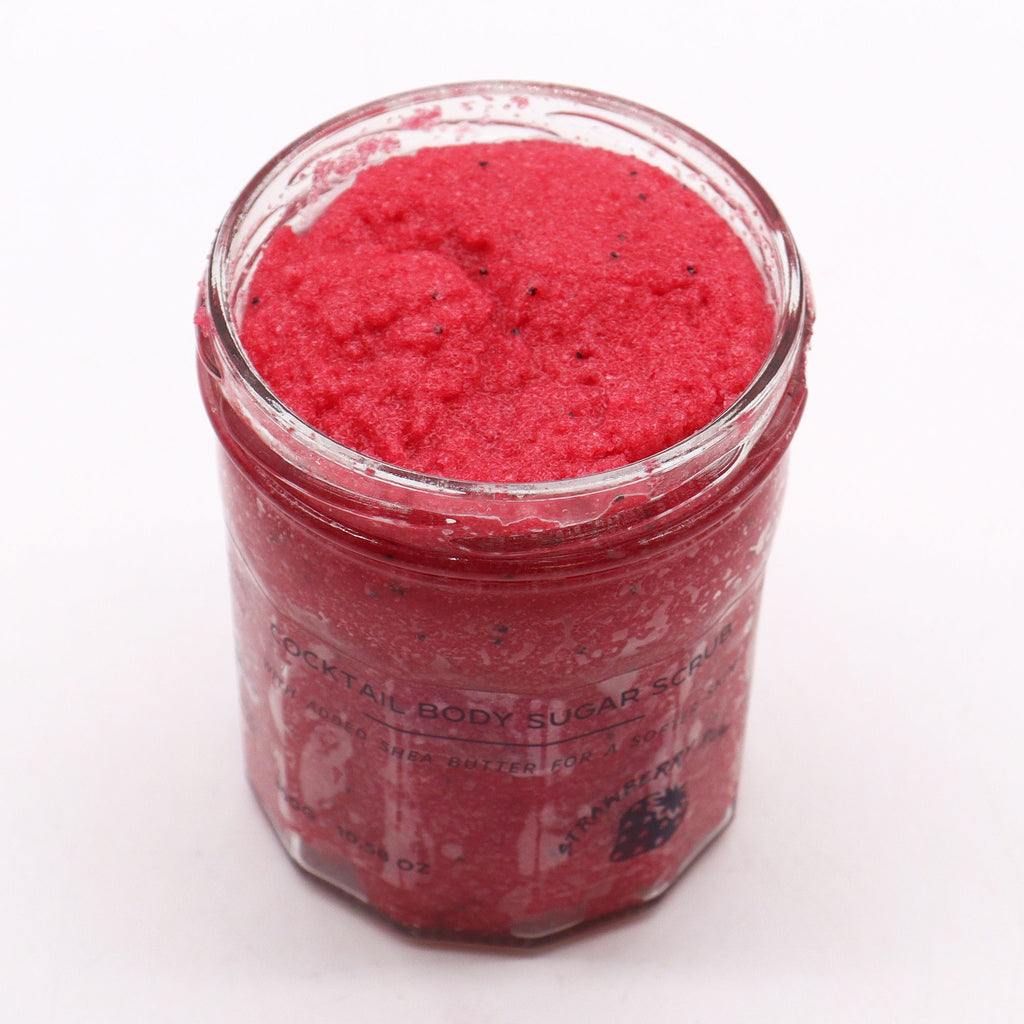Esfoliante corpo allo zucchero — Fragola e rum 300 g