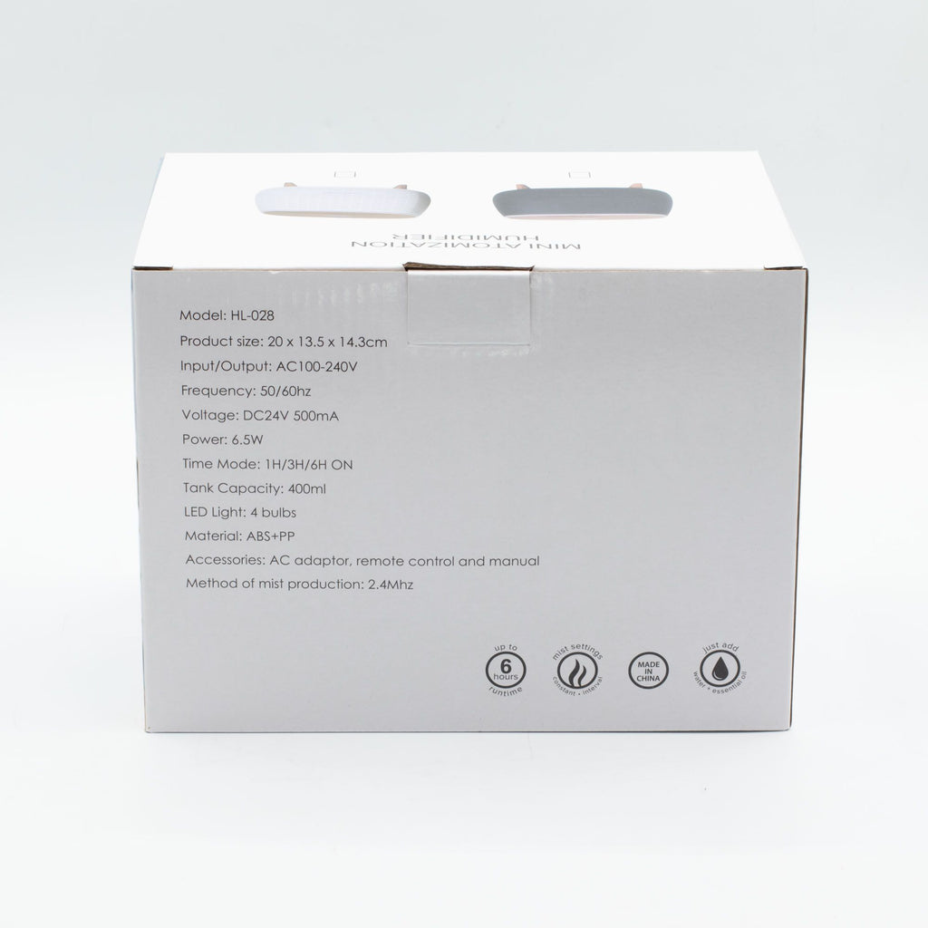 Diffusore a ultrasuoni — Design a coste — 400 ml