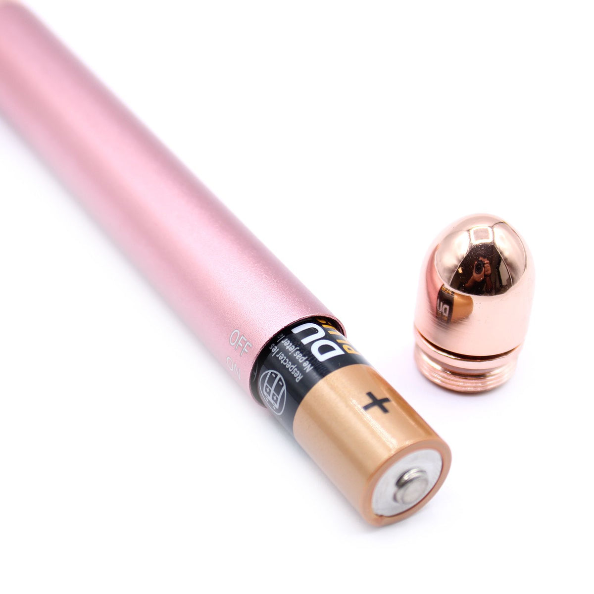 Massaggiatore vibrante per il viso — Quarzo rosa