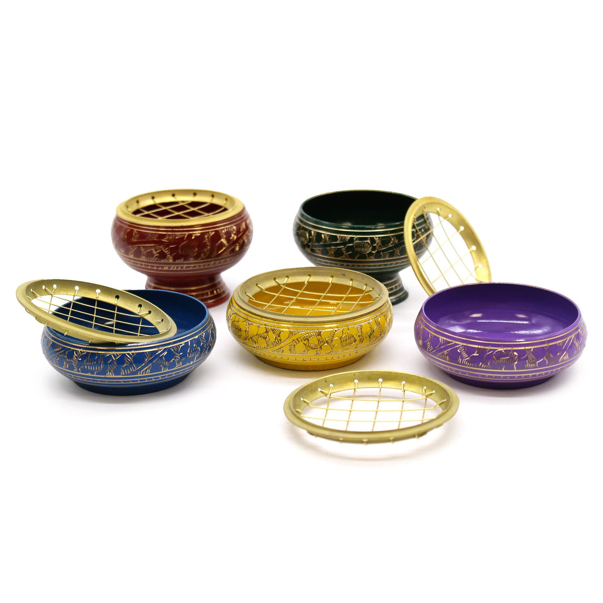 Brucia incenso Chakra in ottone — Sacrale