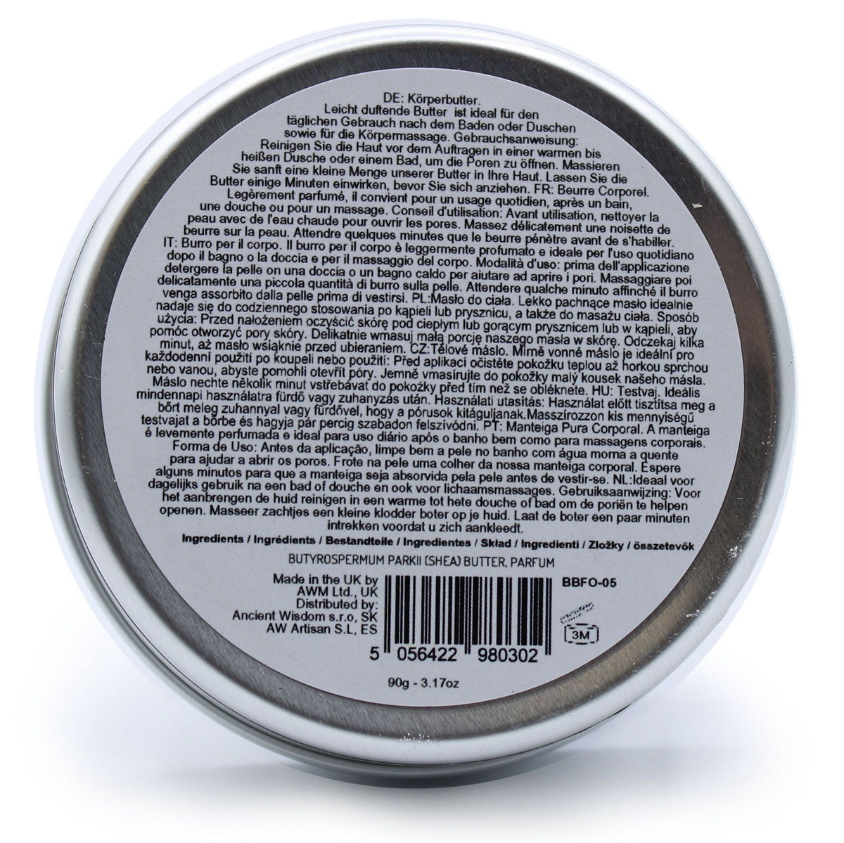 Burro corpo profumato al karité — Dolce fragola — 90 g
