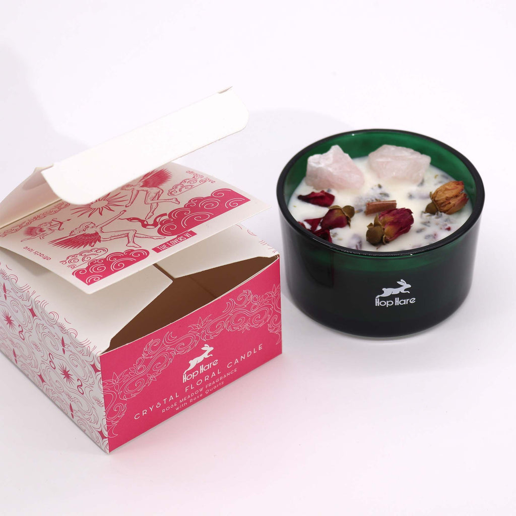 Candela Hop Hare con cristalli — Gli Amanti
