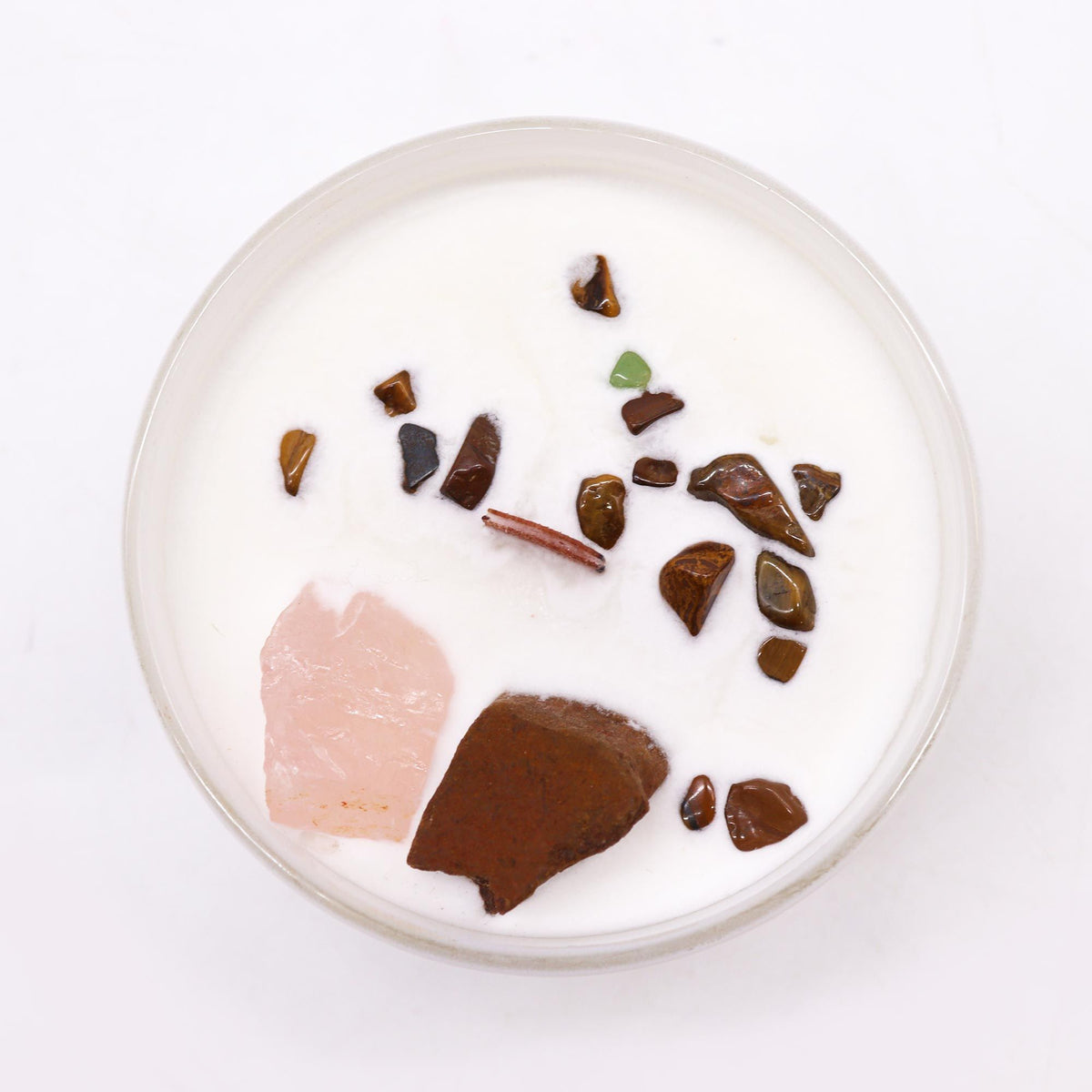 Candela Chakra con cristalli — Sacrale