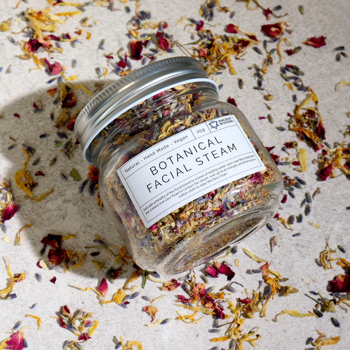 Miscela botanica per bagno di vapore viso — 25 g