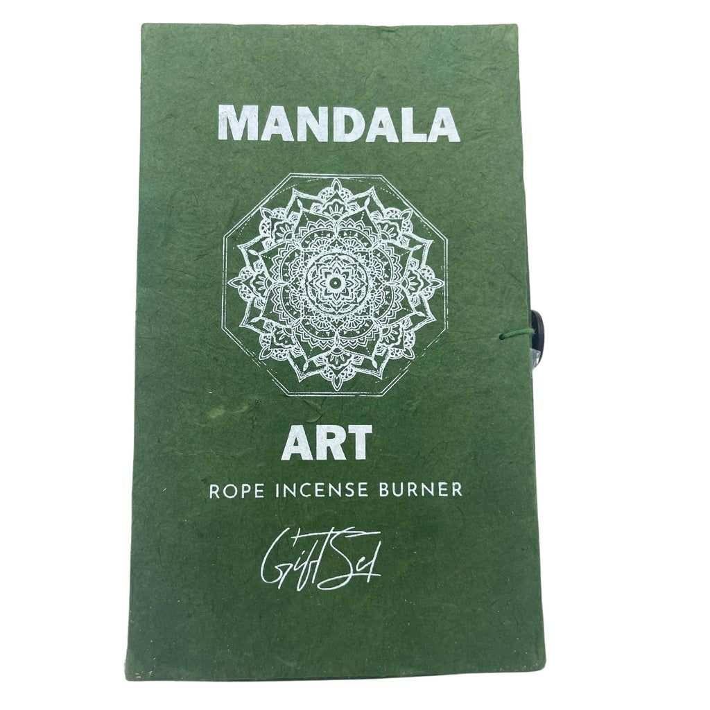 Set incenso a corda e portaincenso — Mandala floreale