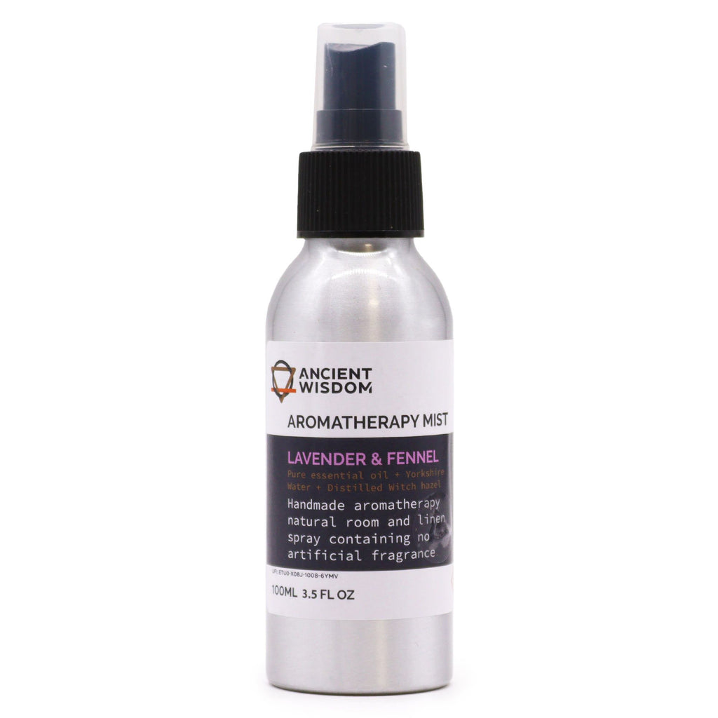 Spray aromatico con oli essenziali — Lavanda e finocchio — 100 ml