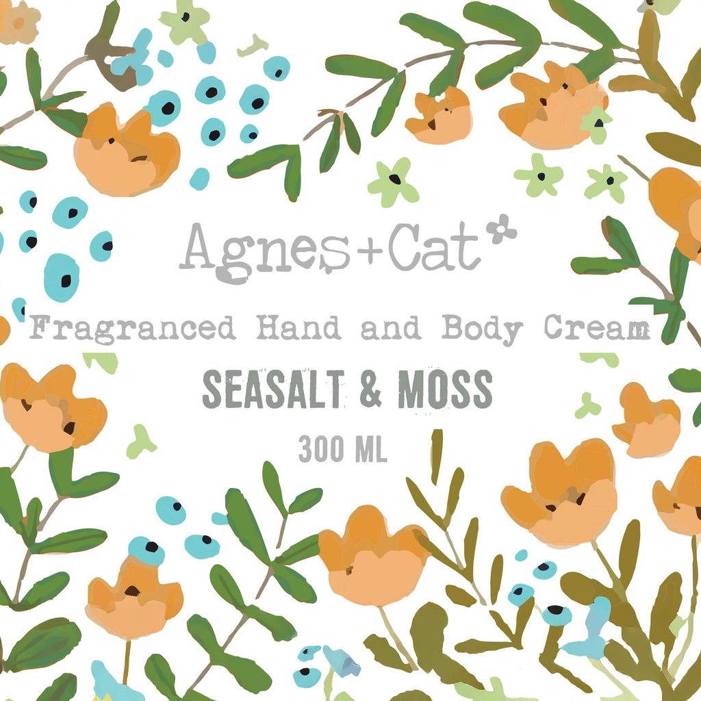 Crema mani e corpo Agnes + Cat — Sale marino e muschio — 300 ml