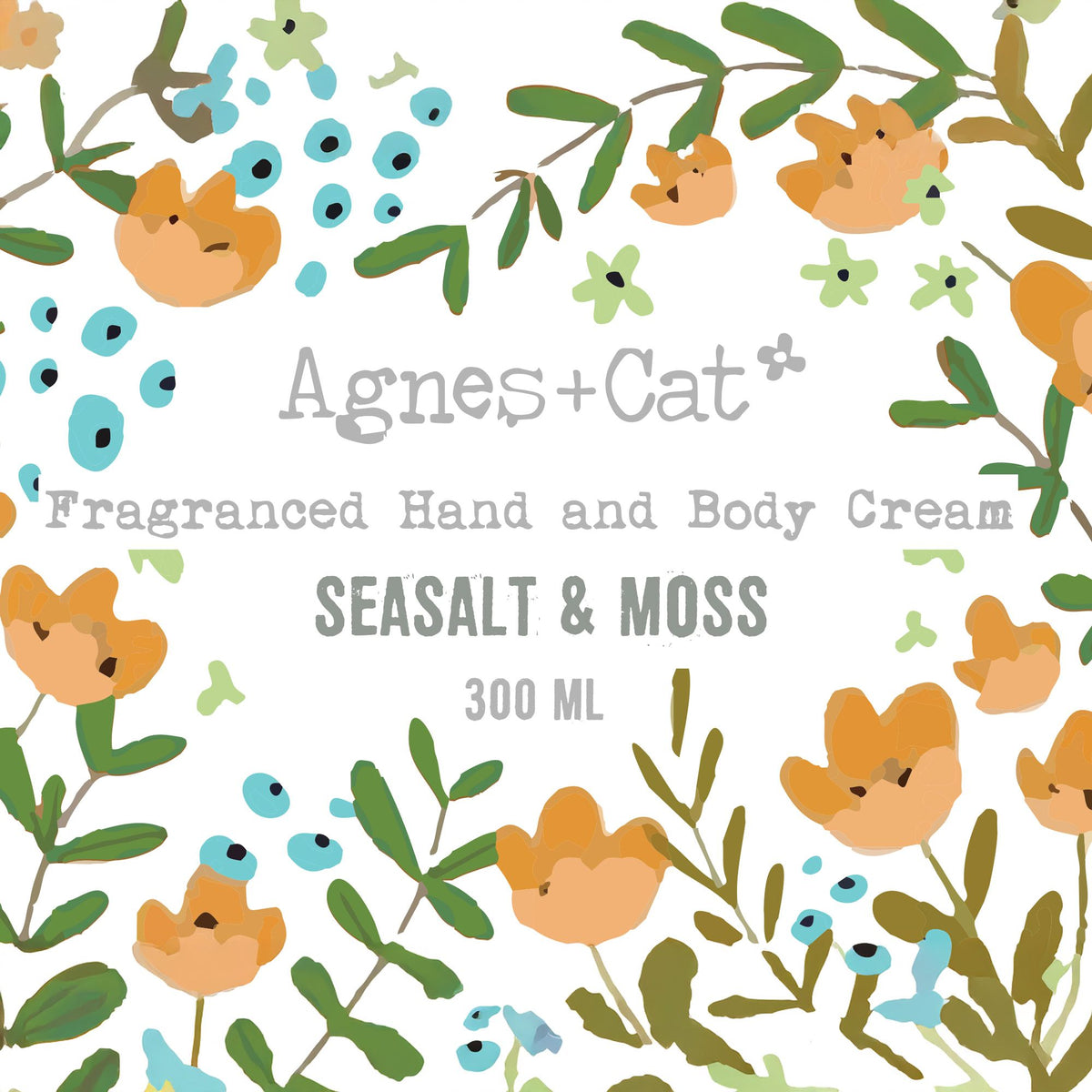 Crema mani e corpo Agnes + Cat — Sale marino e muschio — 300 ml